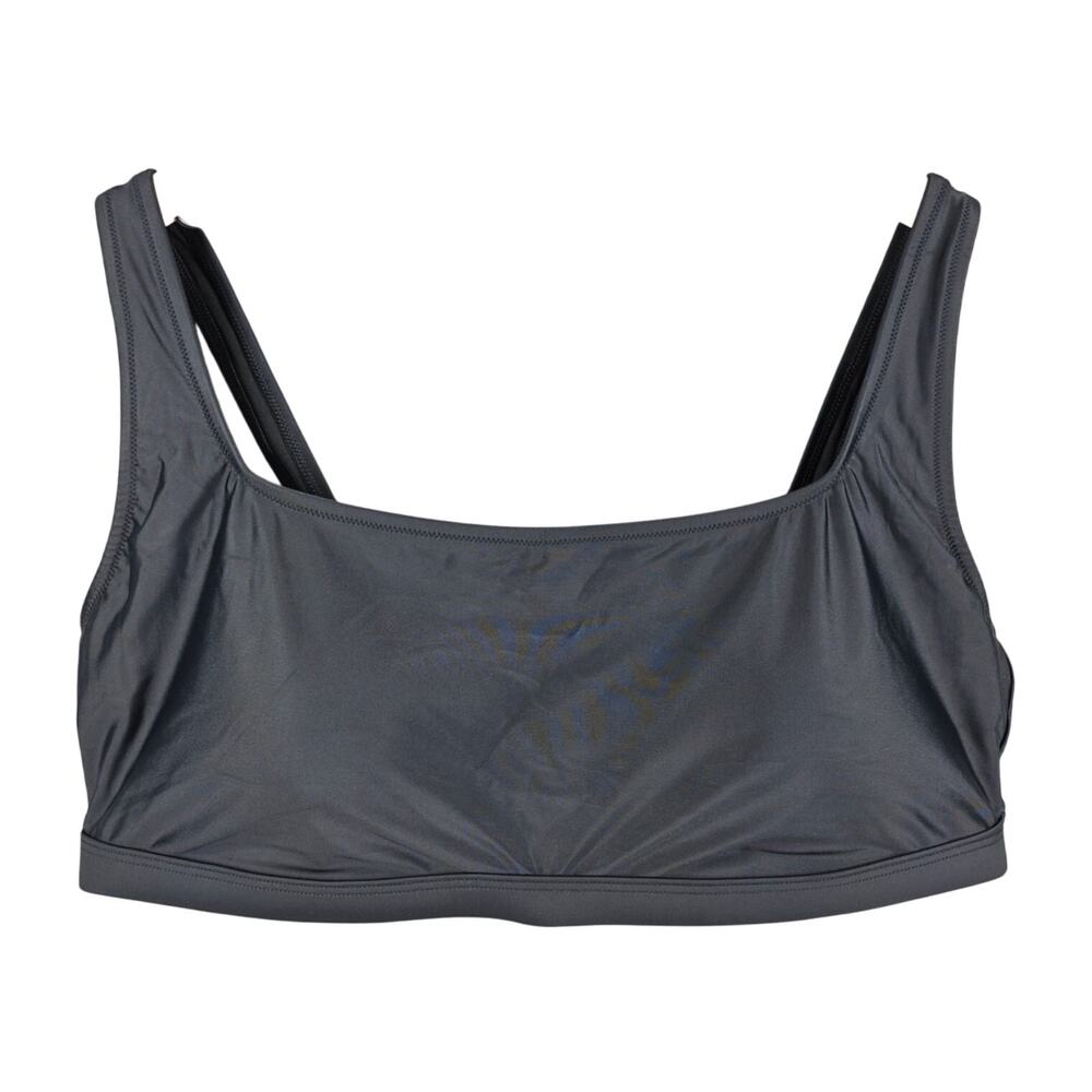 MADEWELL PLUS WOMENS BLACK BALCONETTE BIKINI TOP SECOND WAVE SIZE 3X STYLE MD347